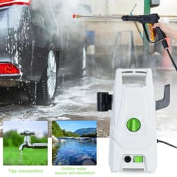 Car Washer, Electric Pressure Washer, 100BAR Power Washer with 5 Color Nozzle, 1400W High Pressure Washer Cleaner