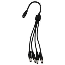 1 Female to 2/3/4 Way Male Plug Port DC Power Adapter Splitter Cable 12V