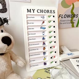 Memo Plastic Board Chore Chart Reusable RV Checklist My Chores Elder Notes