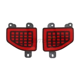 2x LED Rear Bumper Brake Tail Light for Jeep Wrangler JL 2018+ Reflector Lights w/ Dynamic Sequential Turn Signal Lamp Taillight