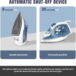 BRIEFNESS 2400W Steam Iron Handheld Iron Adjustable Thermostat Control Ironing Clothes Portable Ironing Tool