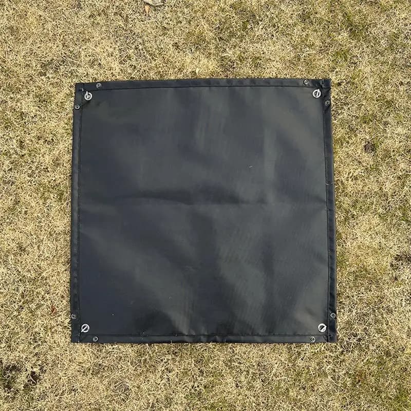Camping Fire Pit Mat Fireproof Mat Silicone Fire Pit Pad Grilling Barbecue Camping Reusable Patio Protection Mat Stove