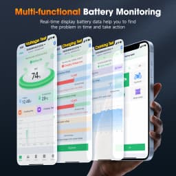 New ANCEL BM300 Pro Bluetooth 6V/12V/24V Battery Monitor Tester Analyzer Circuit Cranking/Charging Test for Car Motorcycle