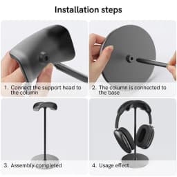 Universal Headphone Stand Rack Space Desktop Organizer Earphone Mount Hanger Headset Stand Support With Mobile Phone&Tablet Stan