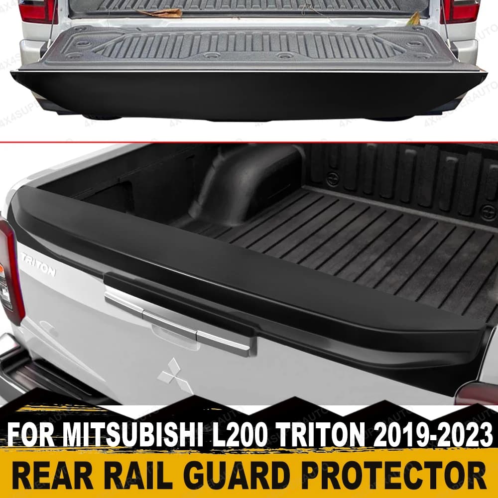 Rear Spoiler Cover For Mitsubishi L200 Triton 2019-2023 MR ABS Tail Gate Rail Guard Truck Cover Protector Car Styling Accessorie
