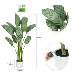 mcc direct Artificial Bird of Paradise Tree, Decorative Artificial Plant with Plastic Planter and Artificial Moss for House