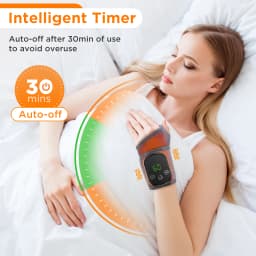 Electric Wrist Massager Heating Pad Vibration 5 Gears Hot Compress Wrist Guard Band USB Recharge Adjustable Wrist Protection