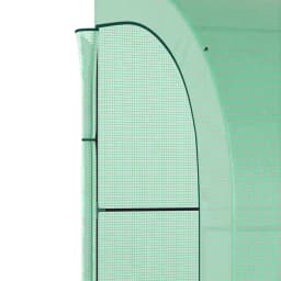 Walk-In Lean to Wall Greenhouse with Windows and Doors 300L X 150W X 213Hcm