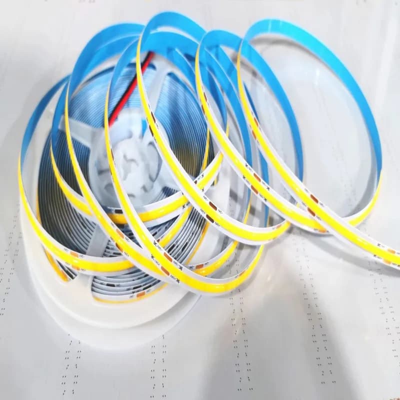 DC12V 24V COB LED Strip Light High Density 8mm 320Leds/M 5M Dimmable FOB Linear Ribbon Warm Nature Cool White 3000K 4000K 6000K