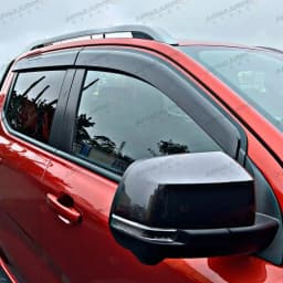 Sun Rain Guards For Ford Ranger T9 2023 2024 2025 Wildtrak Sport XLT XLS XL Smoke Black Window Visor Double Cab Car Accessories