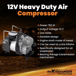 Air Suspension Kit W/ Compressor For Peugeot Boxer 1994-2023 4000kg Campervan Air Suspension Bellow Bag Assist Kit