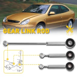Gear Link Linkage Rods Kit 245281 For Citroen Berlingo Xsara Peugeot 306 Partner Transmission Gear Selector Lever Linkage Rod