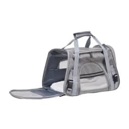 Grey Oxford Travel Pet Carrier
