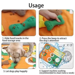 Pet Sniffing Pad Pet Snuffle Sniffing Mat Dog Foraging Mat Slow Feeding Mats Interactive Puzzle Toys Dog Licking Mat For Large