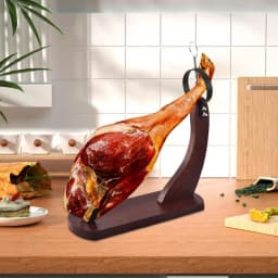 Spain Ham Holder Wooden Ham Carving Rack With Non-Slip Pad Stable And Durable Kitchen Stand Non-Slip Ham Stand