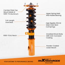 4 Pcs Coilovers Strut for Toyota Corolla 9th Gen. (E130) 2003-2008 USA, for Toyota Matrix XRS Suspension Shock Absorber Kit