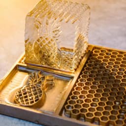 Ice Cube Plate Pineapple Cocktail Lether Stamping Heater Electric Iron Soldering Branding Tool Custom Logo Add Drain Holes