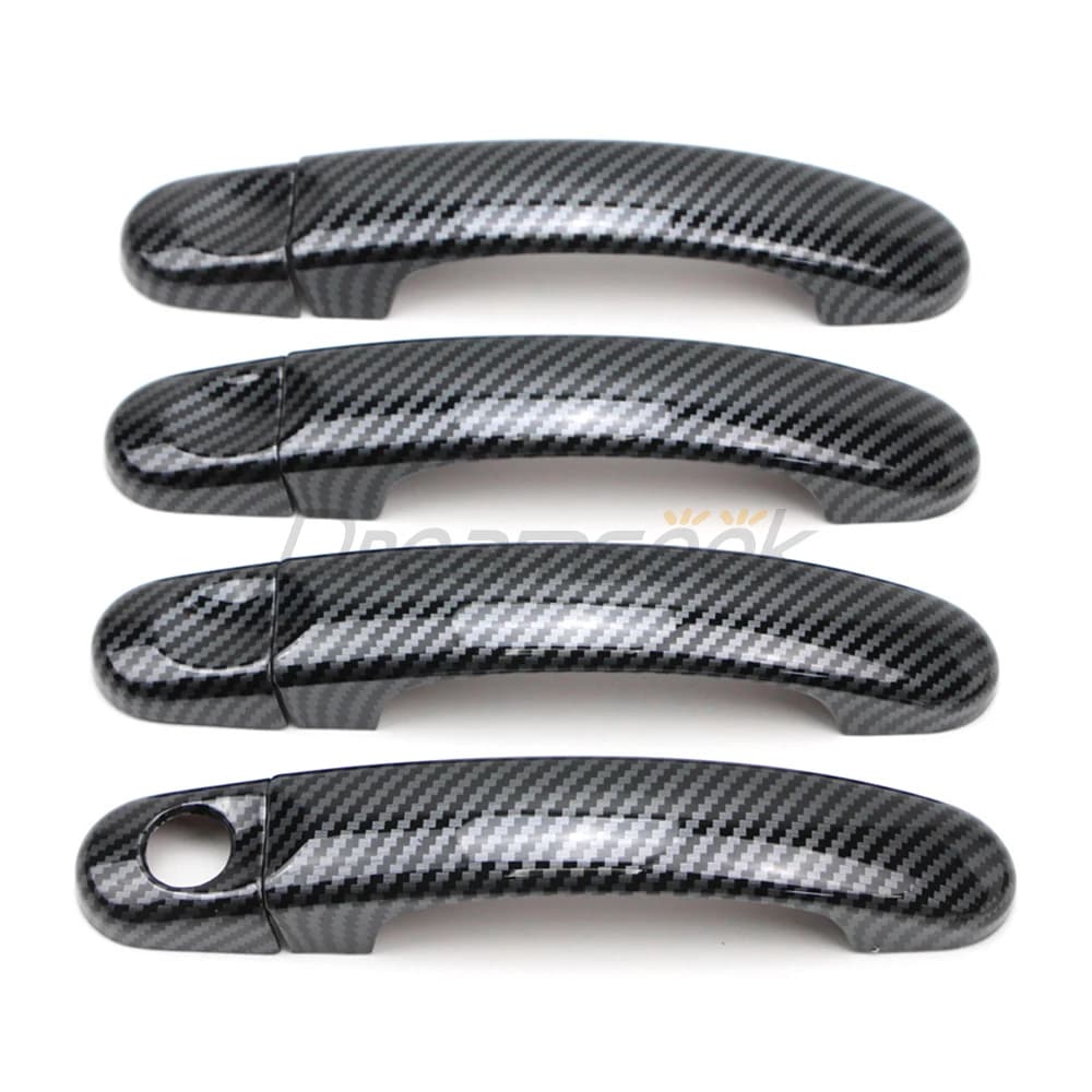 8PCs Carbon Fiber Pattern Door Handle Cover Decoration Set Trim For VW Volkswagen Transporter T5 T6 Touran Caddy Van 2004-2015