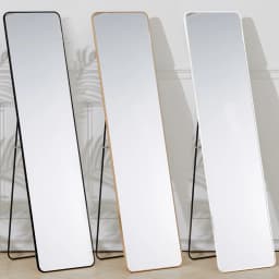 【Lifeideas】Aesthetic Large Dressing Mirror Dressing Plastic Design Full Body Mirror Bathroom Glass Wall Decoration