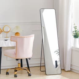 【Lifeideas】Aesthetic Large Dressing Mirror Dressing Plastic Design Full Body Mirror Bathroom Glass Wall Decoration