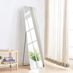 【Lifeideas】Aesthetic Large Dressing Mirror Dressing Plastic Design Full Body Mirror Bathroom Glass Wall Decoration