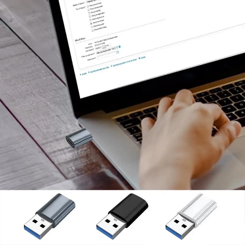 USB C to USB 3.1 Adapter High-Speed Type C Female to USB A Male Charger Cable Converter for Laptop Hard Drive
