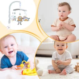 Musical Cot Mobile Musical Toddler Nursery Crib Mobile Young Children Bed Decoration Soft Cover Design Ornament For Girls Aged 0