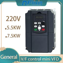 220 5.5KW/7.5KW 7.5HP/10HP Economical VFD Variable Frequency Drive Converter for Motor Speed Control Inverter