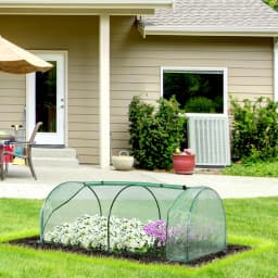 Tunnel Greenhouse Green Grow House Steel Frame Garden Outdoor 200 X 100 X 80cm