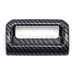 Car Interior Center Console Armrest Box Handle Cover Trim Kit For Toyota Highlander XU70 2020 2021 2022 2023 Carbon Fiber Style