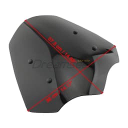 Front Fairing Windshield Windscreen for Triumph Rocket 3 3R 3GT 2019+ Motorcycle Wind Screen Wind Deflector with Bracket Black