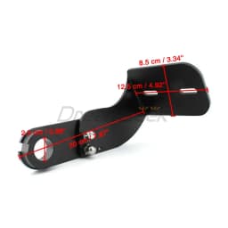 Side Mount License Plate Bracket fit Harley Softail Fat Boy FXLR FLSL 2018 2019 2021 2022 Motorcycle Relocator Holder Black