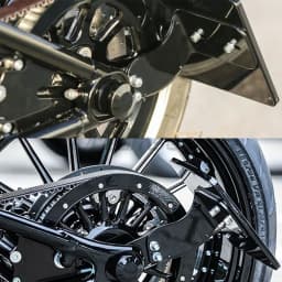 Side Mount License Plate Bracket fit Harley Softail Fat Boy FXLR FLSL 2018 2019 2021 2022 Motorcycle Relocator Holder Black