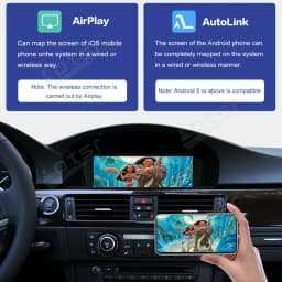 Car Stereo BMW Series 3 E90 E91 E92 Year 2005-2012 Radio Linux Multimedia Player GPS Navigation WiFi BT Carplay and Android Auto