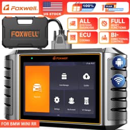 New FOXWELL NT710 for BMW MINI RR Car OBD2 Scanner Diagnostic Tool ECU Key Coding Bidirectional Control Full Systems 34+ Reset