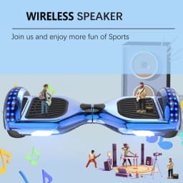 RCB Kids Hoverboard 6.5 Inch 2 Wheel Self Balancing Scooter with Bluetooth Speaker LED Lights Safe Electric Gift for Children and Teens