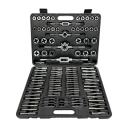 110PCS Metric Tap and Die Set M12 - M18 Bearing Steel Taps Die Wrench Tools Bearing Steel Threading Tool Car Garage Kits