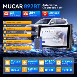 MUCAR 892BT AI Function Car OBD2 Diagnostic Tool 35 Reset ECU Coding Bi-directional Lifetime Free Full System Diagnosis 35 Reset