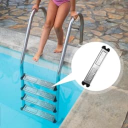 Replacement Swimming Pool Ladder Steps 300 Pound Capacity Replacement Stair Pedal Swimming Pool Escutcheon Ladder Rung For Over