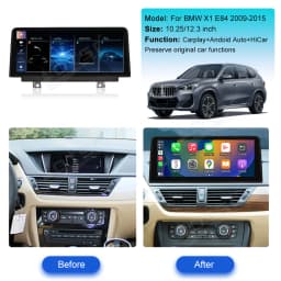 Car Radio Carplay Auto GPS Navigation For BMW X1 E84 2011-2017 HD Touchscreen Support Mirroring BT WiFi DSP Sound Carplay Stereo