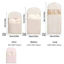 Hanging Down Jacket Compression Bag Wrinkle-Free Storage Solution Down Jacket Compression Dust Cover light pink130*58*15