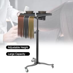 Rolling Salon Tray Cart Organizer Hair Extension Tool Tray Cart Hair Color Service Tray for Salon