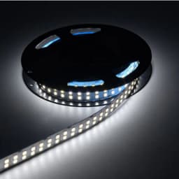 DC 12V 24V Double Row 2835 CCT Dual White+Warm White LED Strip 240LEDs/m 336LEDs/m 12mm PCB 5M Flexible Tape Ribbon WW CW