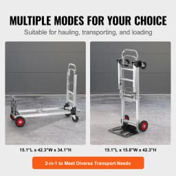 SucceBuy 400 lbs Folding Hand Truck Lightweight Dolly with Wheels Foldable Luggage Utility Cart for Warehouse Transport Moving