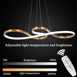 VETRULUS Modern Chandelier Pendant Light Acrylic Note Dimmable Led Ceiling Lamp Dining Living Room Hotel Decor Hanging Fixture