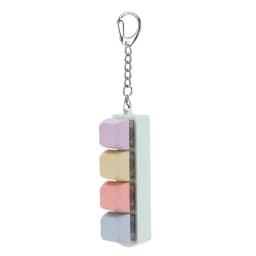 4 Keys Button Keycap Fidget Keychain Keyboard Key Toy Keyboard Clicker Toy Keyboard Cube Toy for Adult Gifts To Relief Pass Time
