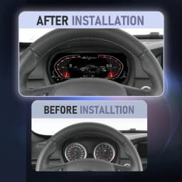 BONROAD 1920*720P Wireless CarPlay Android Auto Mirrorlink Airplay LCD Digital Dashboard Panel Cluster For BMW 3 Series E90 E91 E92 Car Auto Instrument Speedometer Virtuele Cockpit Voor