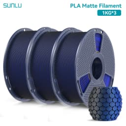SUNLU 3KG Dual Color Matte PLA Filament 1.75mm 1kg Spool (2.2lbs) Matte 3D Printer PLA Filament Fit Most FDM Printer