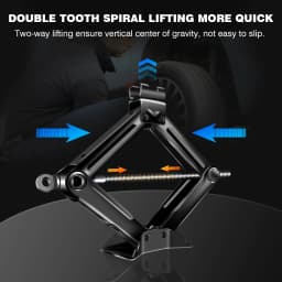 2 Tonne Rustproof Scissor Lift Jack with Speed Chromed Crank Handle Solid Steel ,for Cars SUV Vehicles