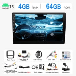 9"Android15 4+64G Car Radio Stereo For Opel Vauxhall Vivaro B Renault Trafic NV300 GPS Navi Bluetooth wrieless Carplay WIFI RDS